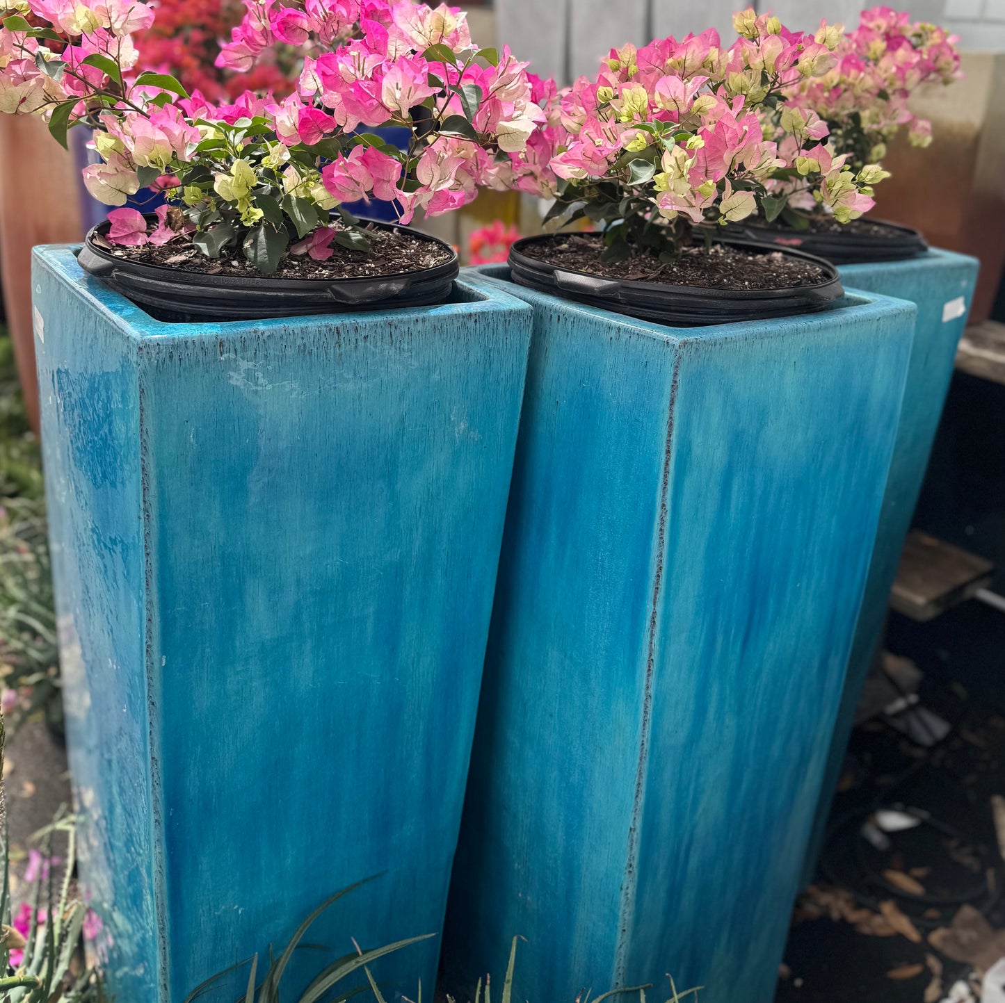 Aqua Blue Planter