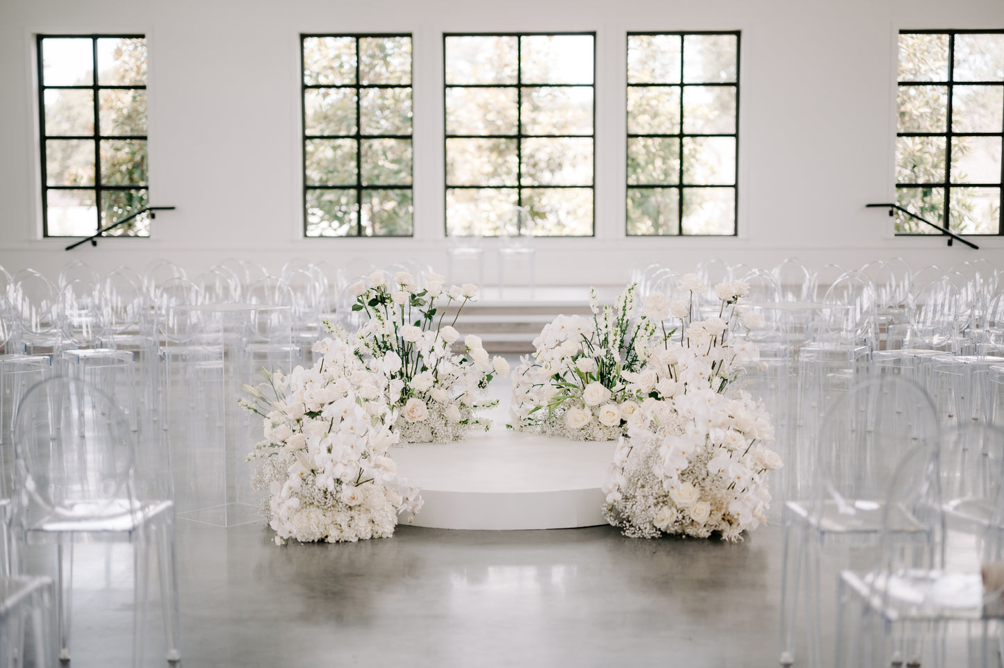 Round White Platform