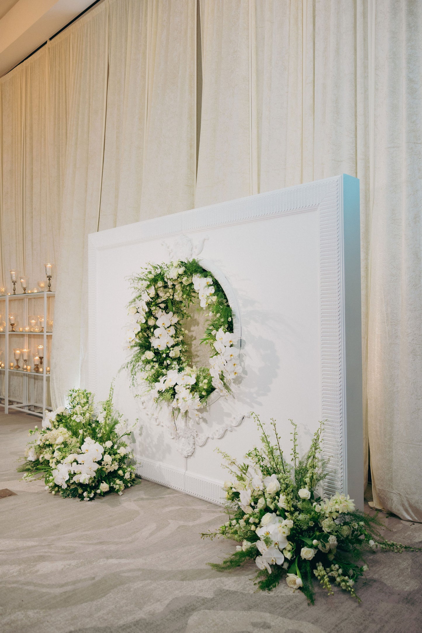 Classic White Cutout Photo Wall