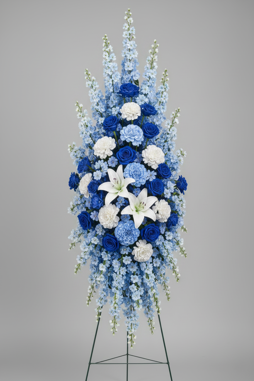 Blue Standing Spray