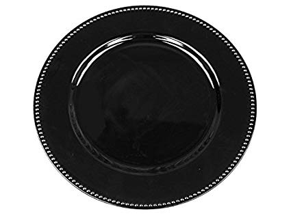 Black Acrylic Charger