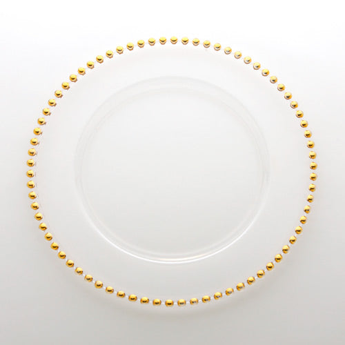Gold Beaded Chargers