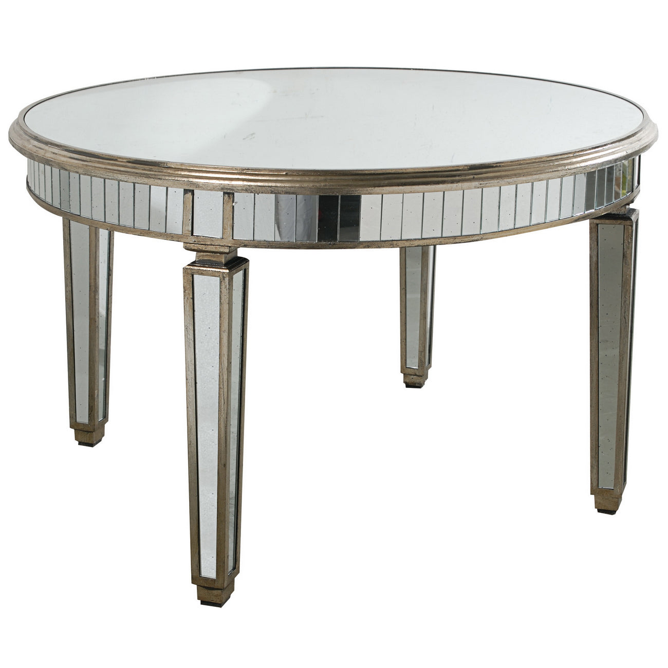 Round Vintage Mirror Table