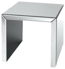 Mirrored Waterfall End Table