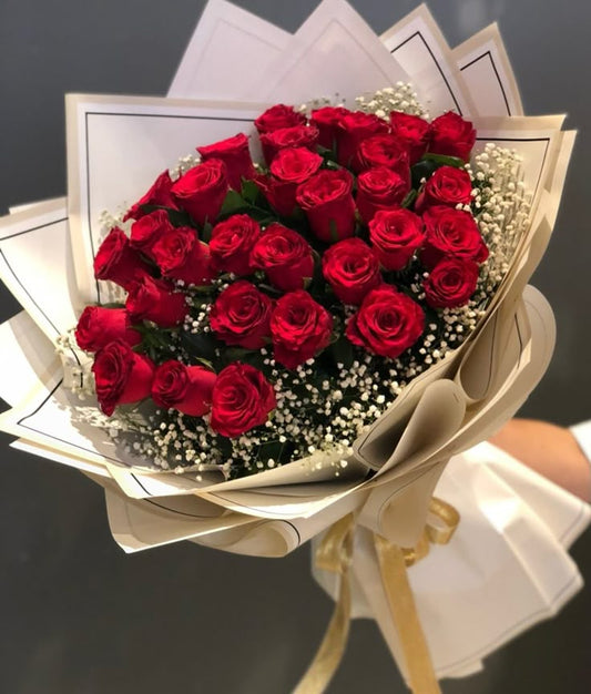 2 Dozen Roses Wrapped