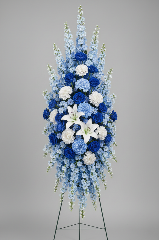 Blue Standing Spray