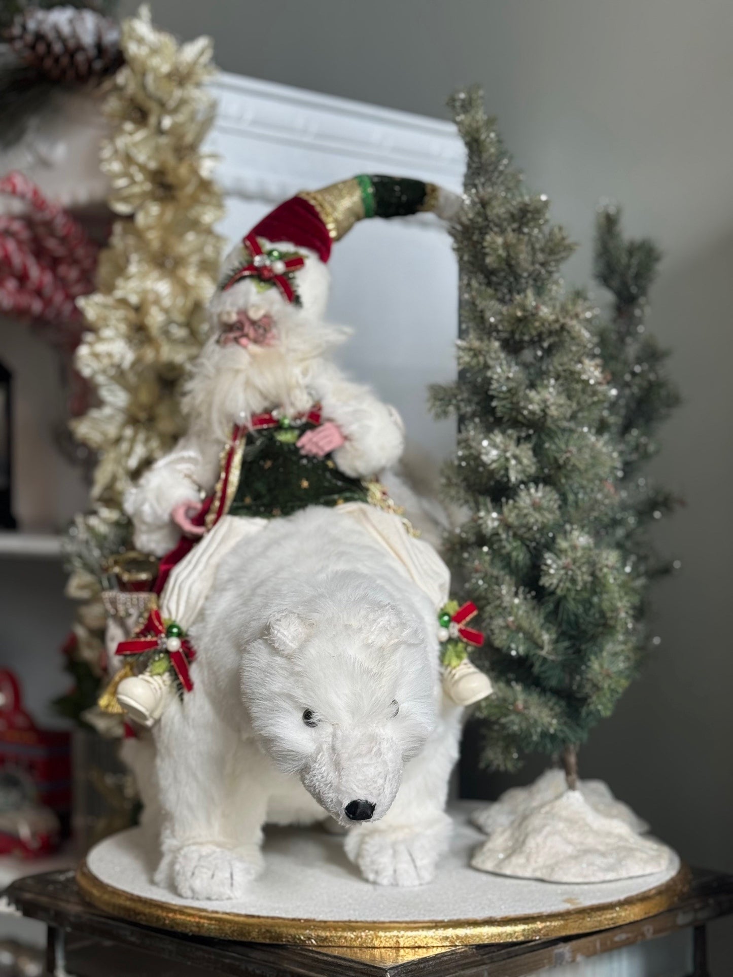 Mark Roberts Polar Bear and Santa