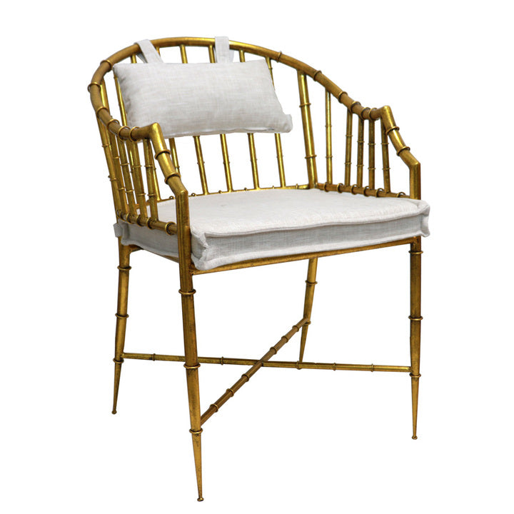Gold Cain Back Chairs