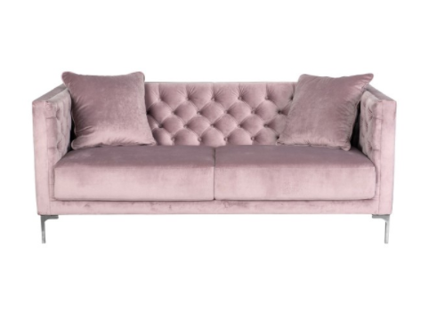 Blush Velvet Chelsea Sofa