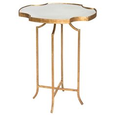 Marble and Gold End Tables