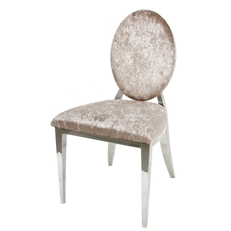 Champagne Velvet Chair