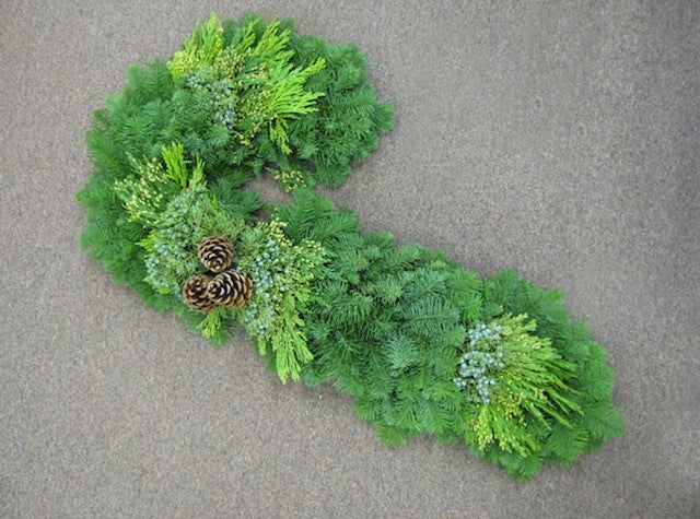 Candy Cane Wreath