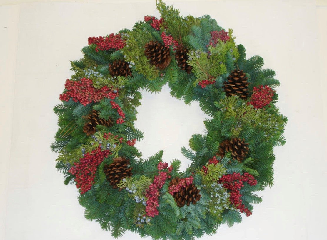Pepperberry Multi-cone Wreath